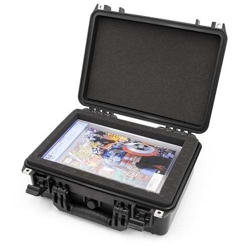 16” Waterproof Comic Book Storage Box – Airtight Customizable Case Protects