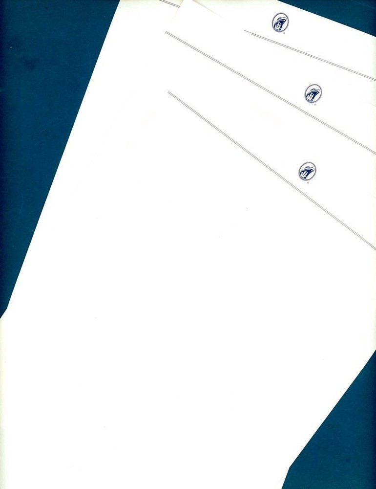 Various Cruise LInes assorted stationary & envelopes, see items in description