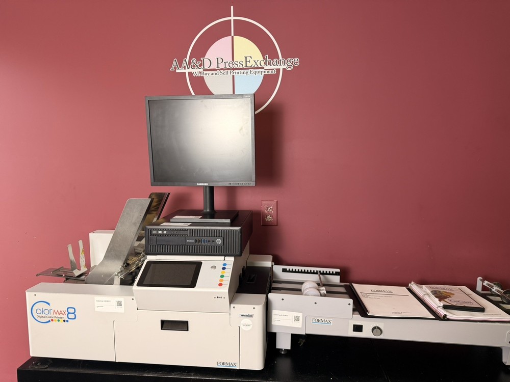 Low Meter 42k Formax Colormax 8 Digital Color Printer