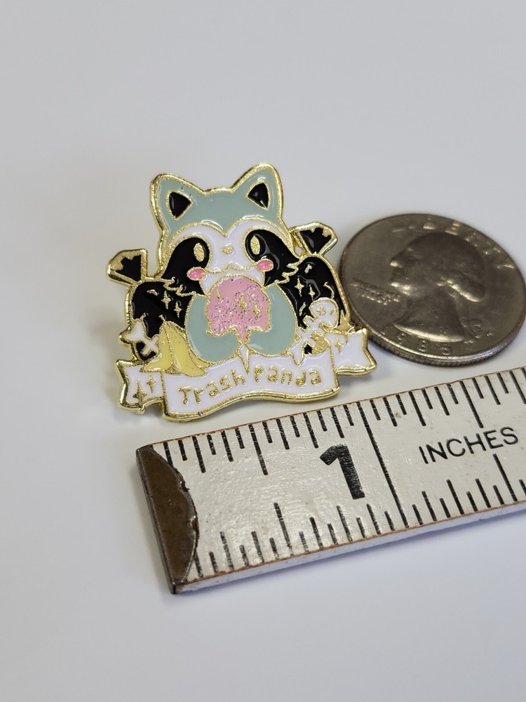 Trash Panda Raccoon Lapel Pin