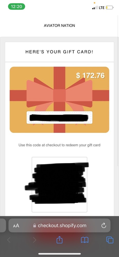 Aviator Nation E-Gift Card $172.76