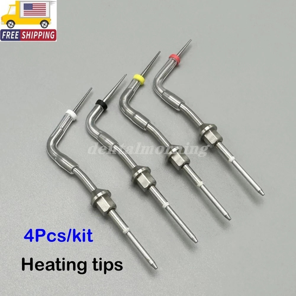Dental Endo Obturation Heated Pen System US with Injection Needle Heating Tips