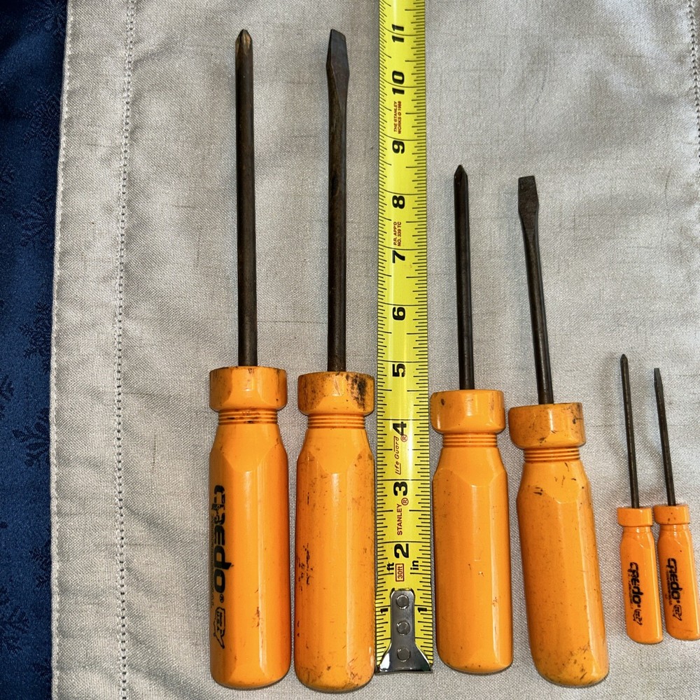 VINTAGE CREDO 6 Piece Screwdriver Set.