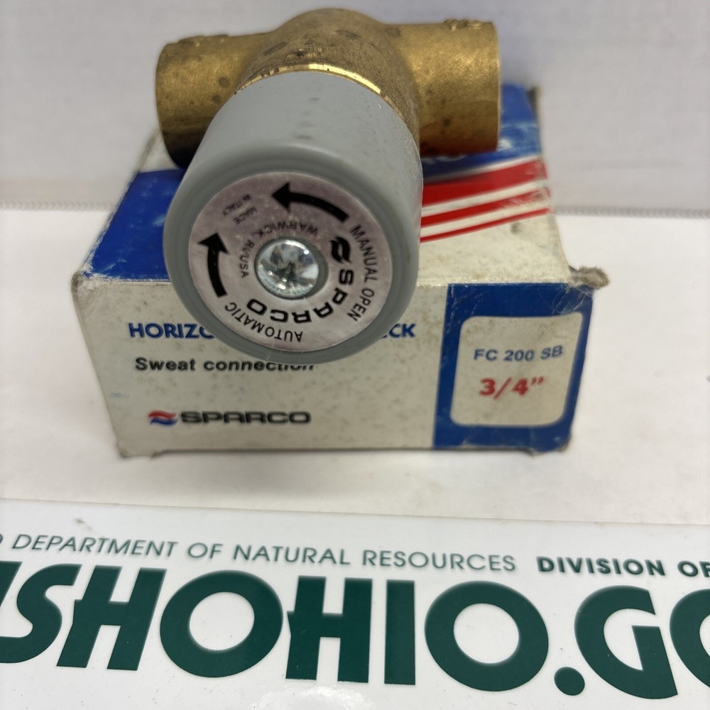 SPARCO FC 200 SB HORIZONTAL FLOWCHECK 3/4" SWEAT CONNECT