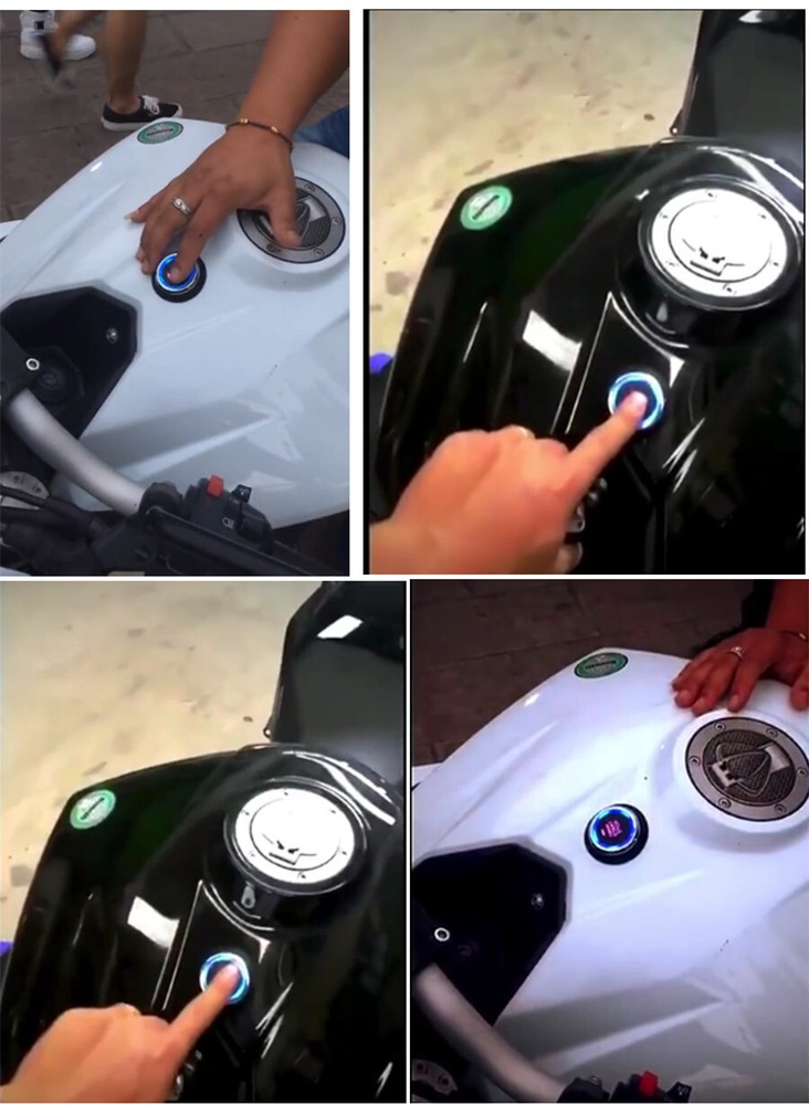 Motorcycle Engine Ignition Starter Scooter Push Button One-button Start Alarm
