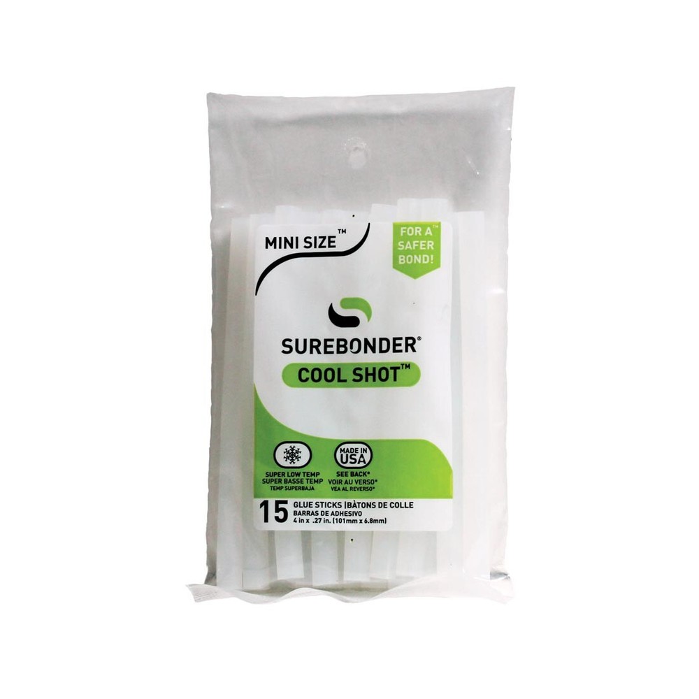 Surebonder Cool Shot Mini Glue Sticks 15-Count