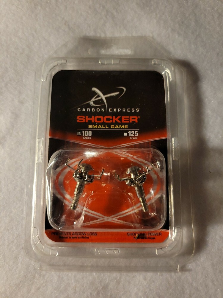 Arrow Small Game Points - 2 Pack 100g Bowhunting Tips - Carbon Express Shocker