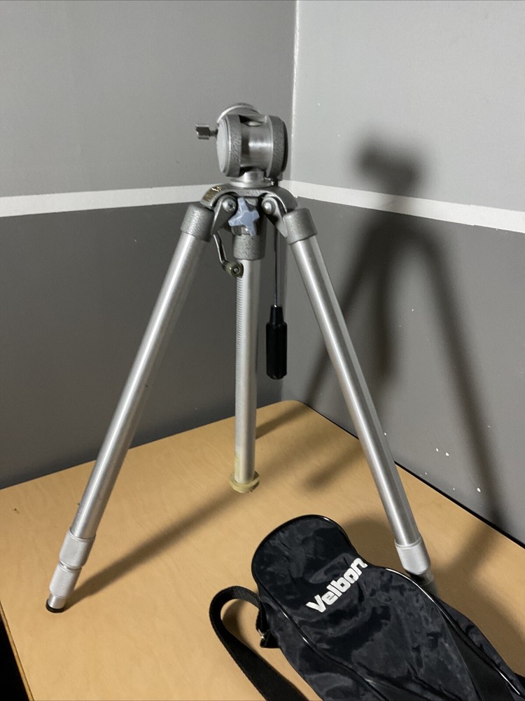 Nice! SLICK MASTER DELUXE Professional Tripod Adjustable Heavy-Duty with Case