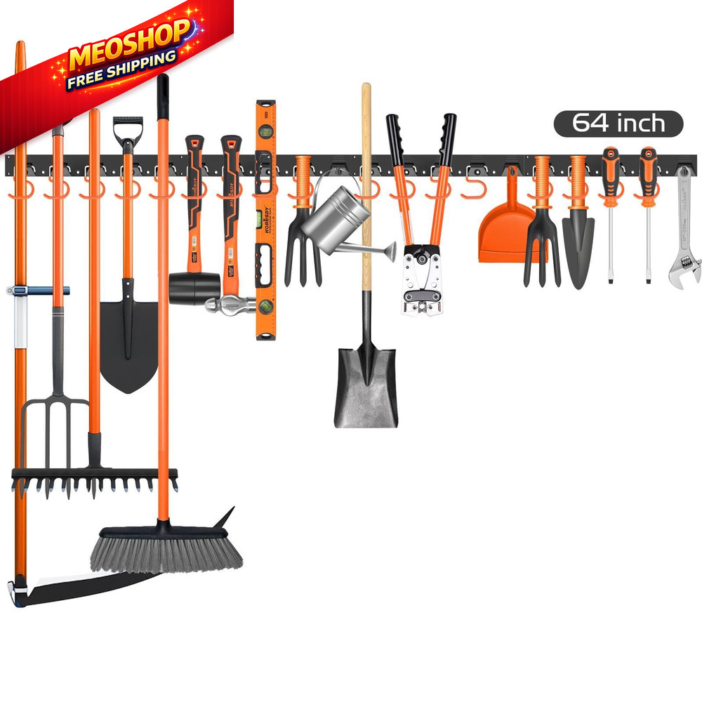 HORUSDY 64'' Adjustable Wall Mount 64 Inch Storage System, Black