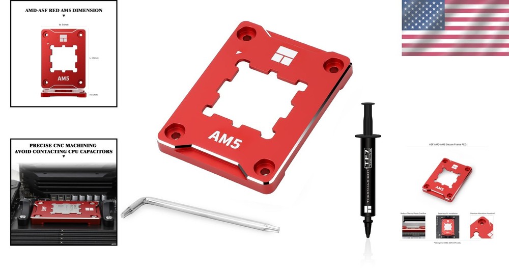Efficient AM5 Aluminum Anti-Bending Frame for Enhanced Cooling Performance