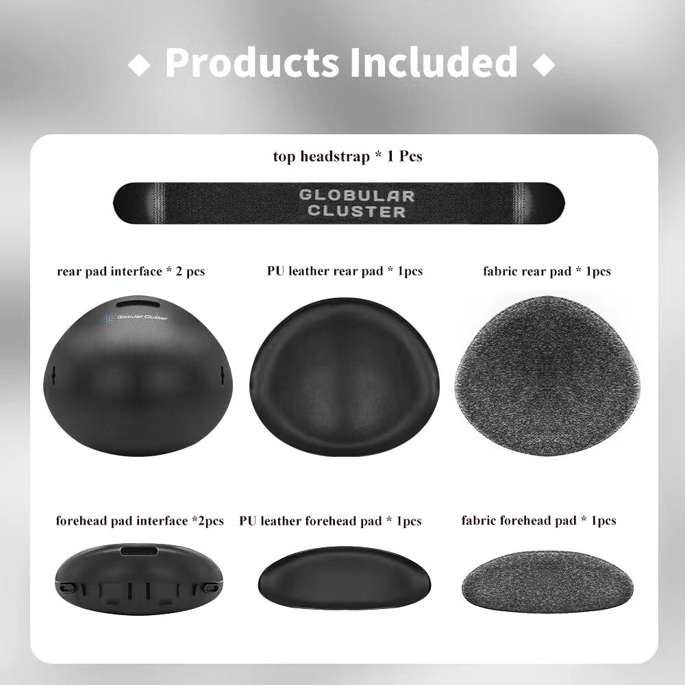 Forehead pad and rear pad compatible with Meta Quest Pro-soft and comfortable