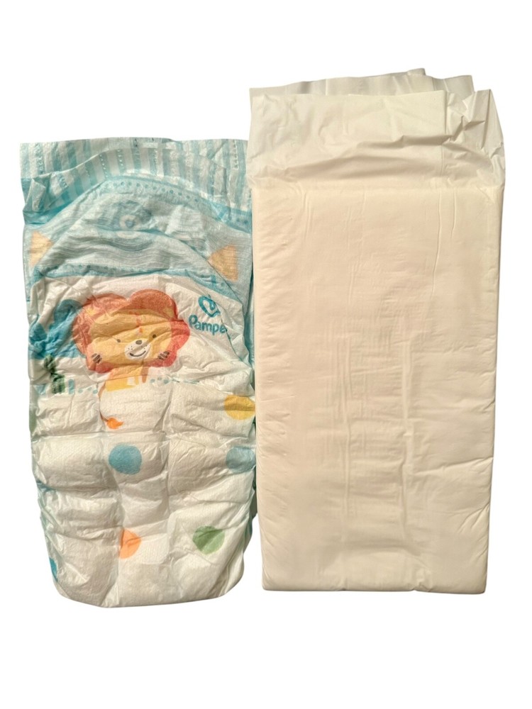 Vintage 1989 Precious All White Plastic Diaper Size Large (Thick)