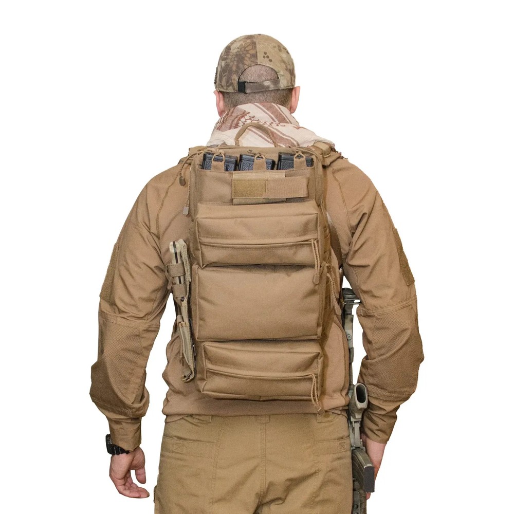 Tactical Backpack Range Bag, Magazine Holder, Hydration Bladder Outlet, Molle