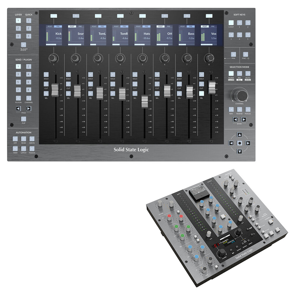 Solid State Logic UF8 Advanced DAW Controller w/ Plug-In Control Surface Bundle