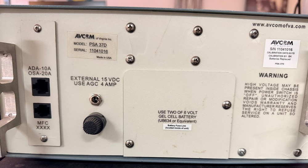 AVCOM PTR-37D With AV-SAC, ADAPTERS AND ORIGINAL MANUAL