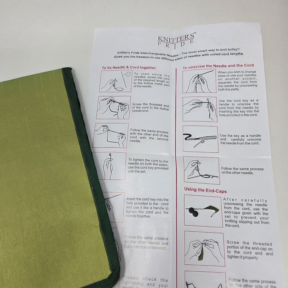 Knitter's Pride Interchangeable Crochet Hooks with Case Missing 3 Hooks READ