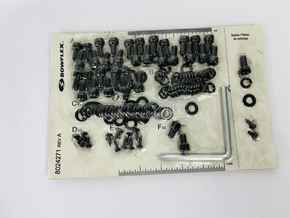 Bowflex Installation Harware Card Part 8024271 (HP35)