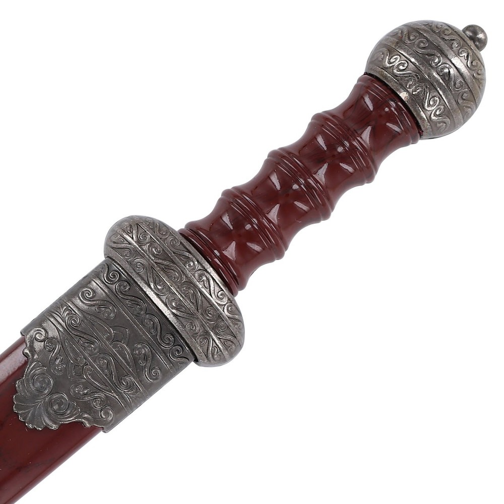 11.5" Roman Elite Etched Wave Pattern Gladius Pugio Dagger Sword with Scabbard
