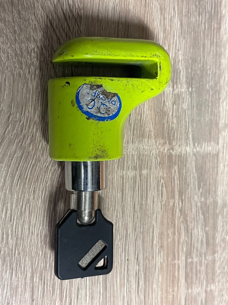 Brake Disc Lock Yellow Lock Brake Disc Motorcycle Scooter Used