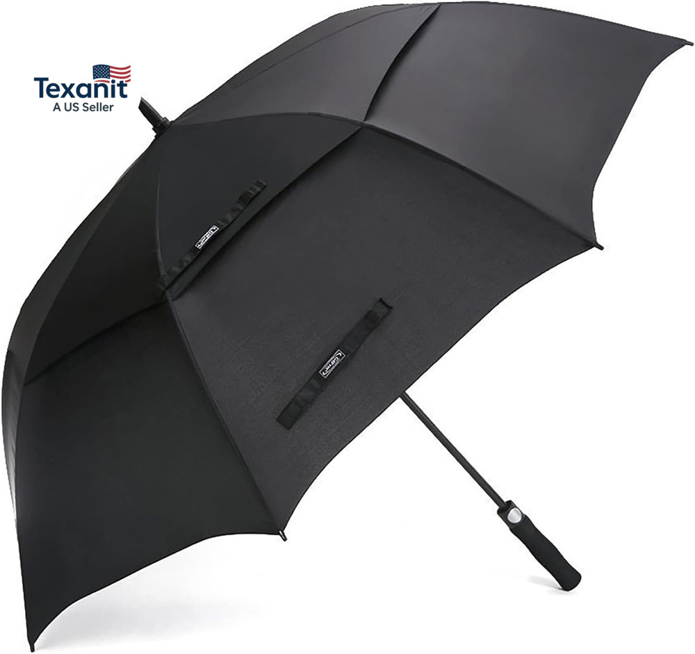 47/54/62/68 Inch Automatic Open Golf Umbrella Oversize Extra Large Double Canopy