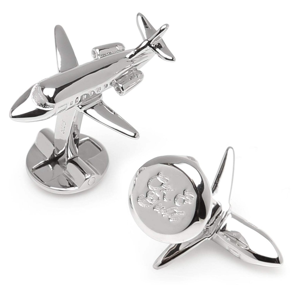 Sterling Private Jet Cufflinks