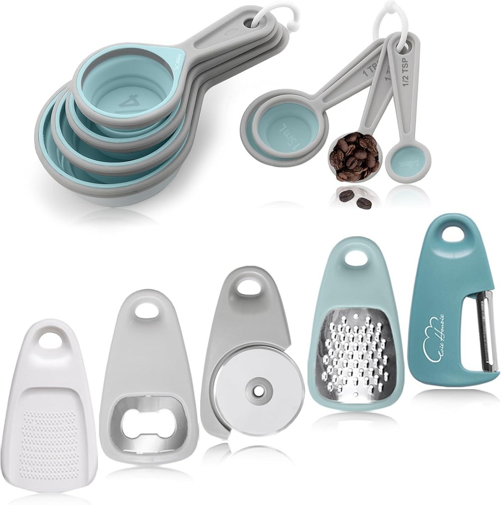Kitchen Gadts Set 13 Piece, Space Saving Cooking Tools Includes Cheese