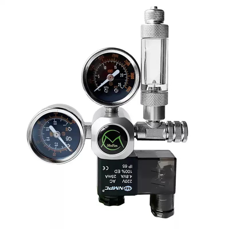 CO2 Pressure Reducing Valve withElectromagnetic DualGauge and Small Single Gauge