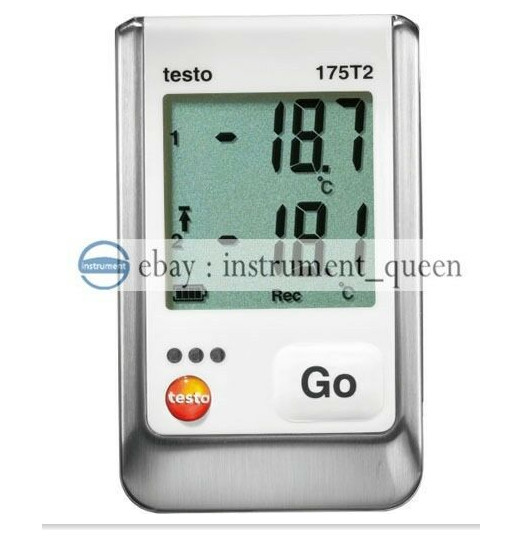 Testo 175-T2 2Ch Temperature Data Logger Internal (NTC) and Ext Sensor 0572 1752