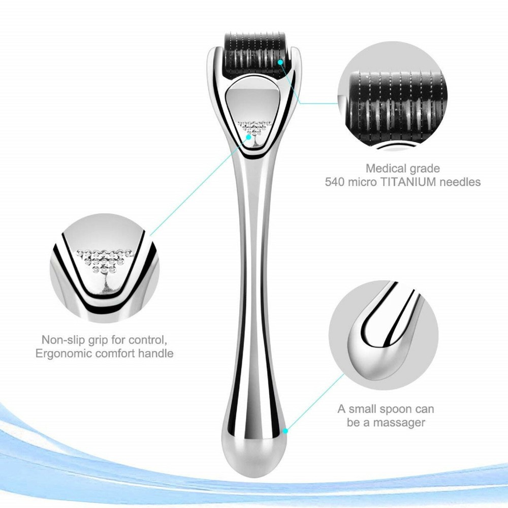 Microneedling Derma Roller 0.75mm - 540 Titanium Microdermabrasion Roller
