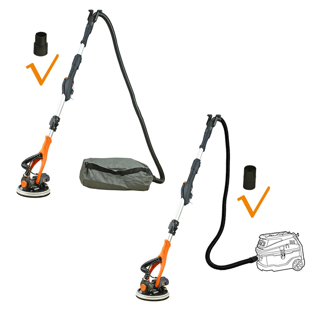 MAXXT Drywall Sander 820W Variable Speed Auto Vacuum System LED Strip Light