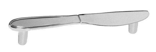 (12 Pack) 3-3/4" Knife Pull Matte Chrome