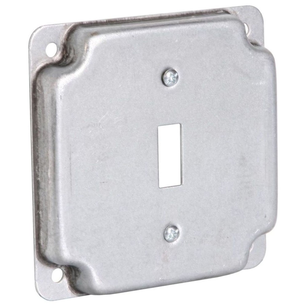 RACO 800C, 4" Square Exposed Work Cover, 1-Toggle Switch, 1 PC