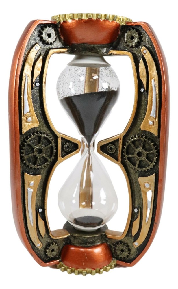 Ebros Past Present Future Time Warp Steampunk Gearwork Sandtimer Sand Timer