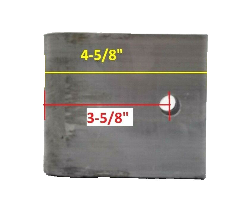 2- Steel Hangers 2 Wide spring, 3-5/8" Height 4" Long Trailer Leaf Spring Axle