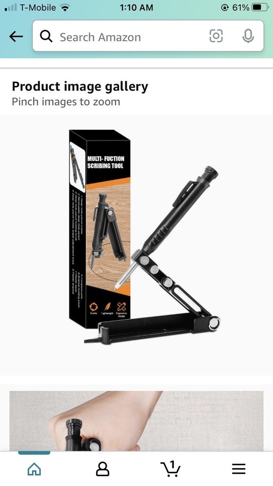 Multi-function Scribing Pencil Tool Woodworking Profile Measure Gauge Adjustable