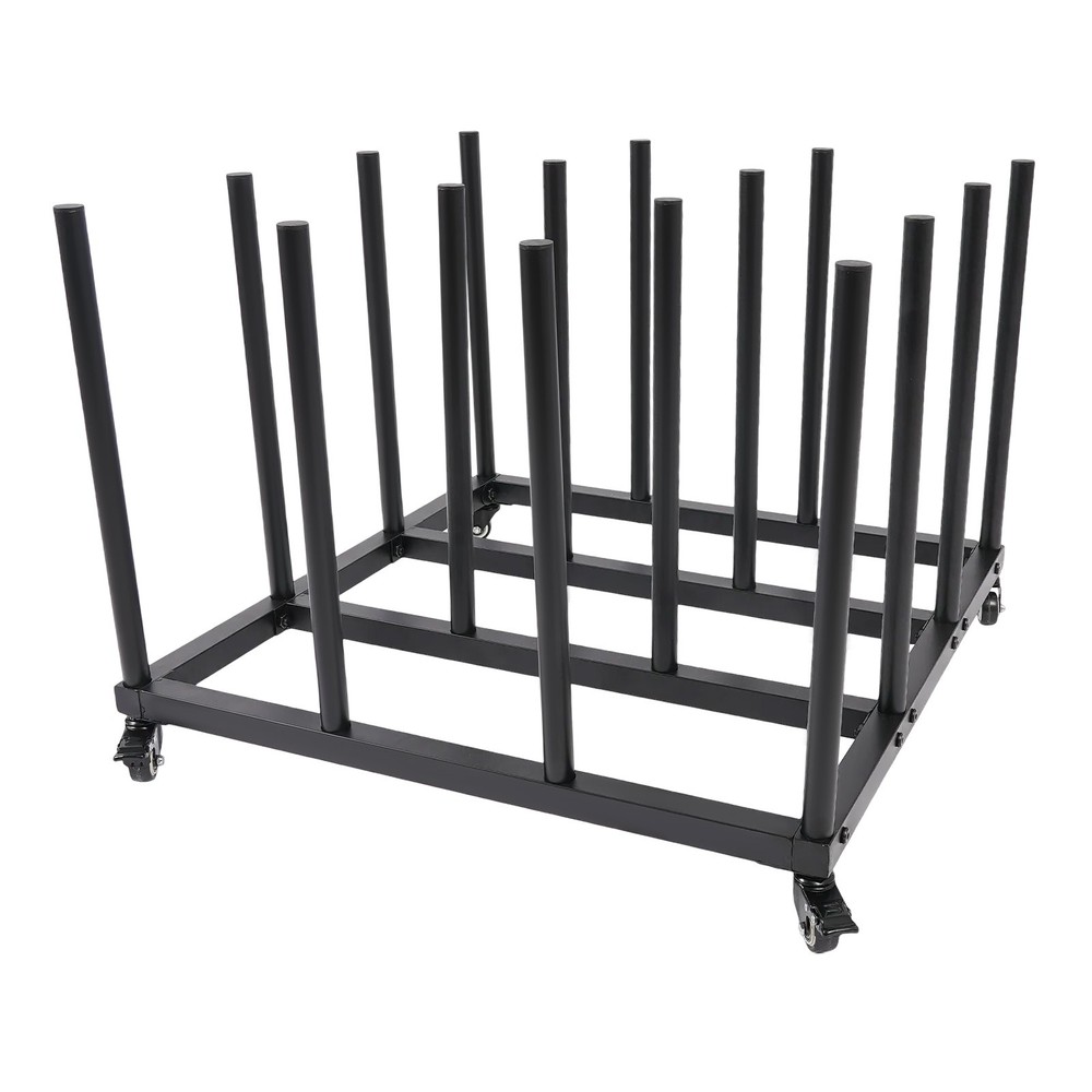 Mobile File Roll Organizer with 16 Rods for Efficient Storage