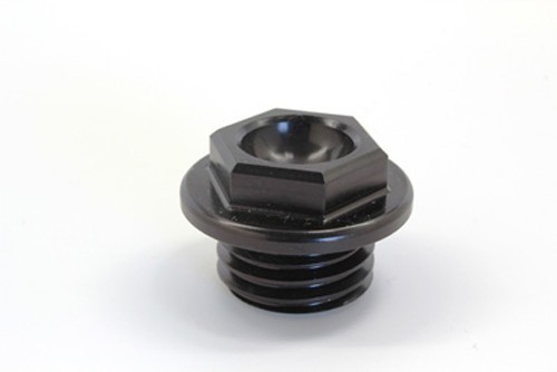 Works Connection Oil Filler Plug Black #24-192