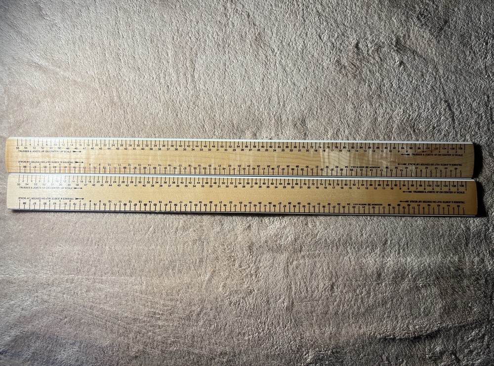 Drafting Architect 19in Ruler Carpenter Construction Advertising Ruler