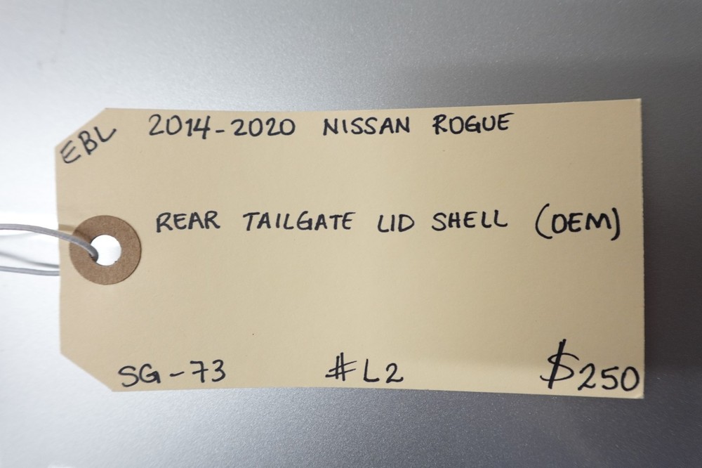 2014-2020 NISSAN ROGUE REAR TAILGATE LID SHELL (OEM)