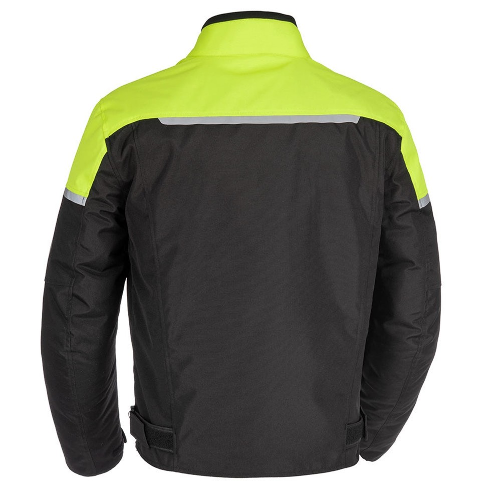 Spartan Short WP MS Textile Motorcycle Jacket Black Fluo