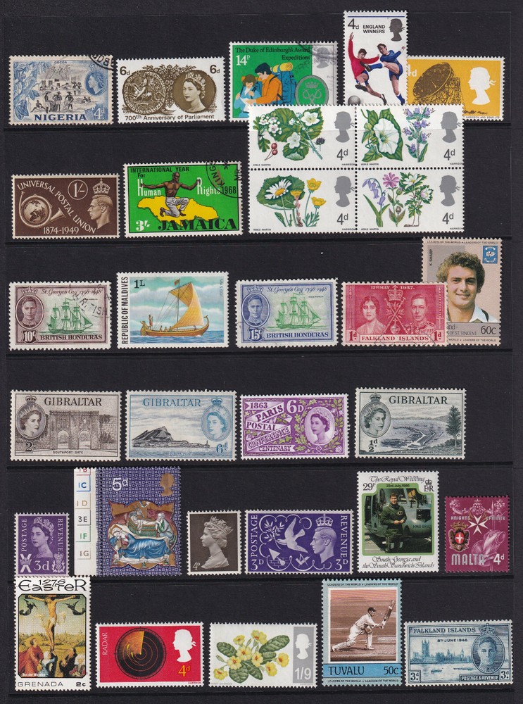 British Commonwealth mounted mint and used selection 69