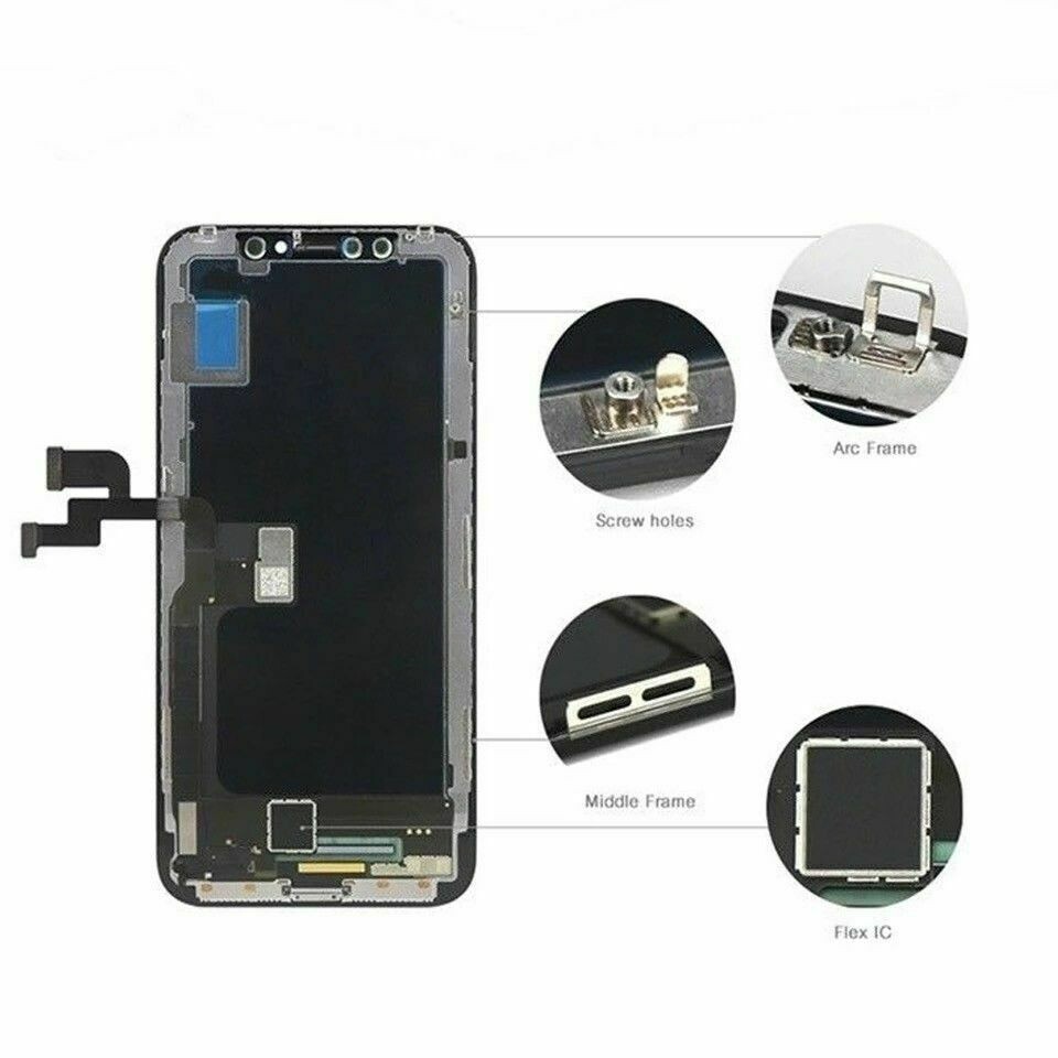 New iPhone X 5.8" LCD Display Touch Screen Digitizer Assembly Replacement Black