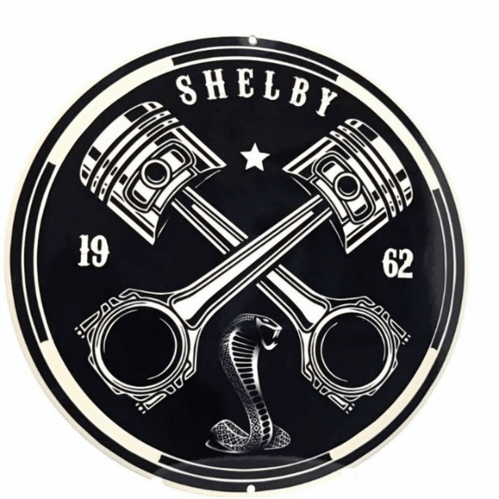 Vintage Shelby Pistons Round
