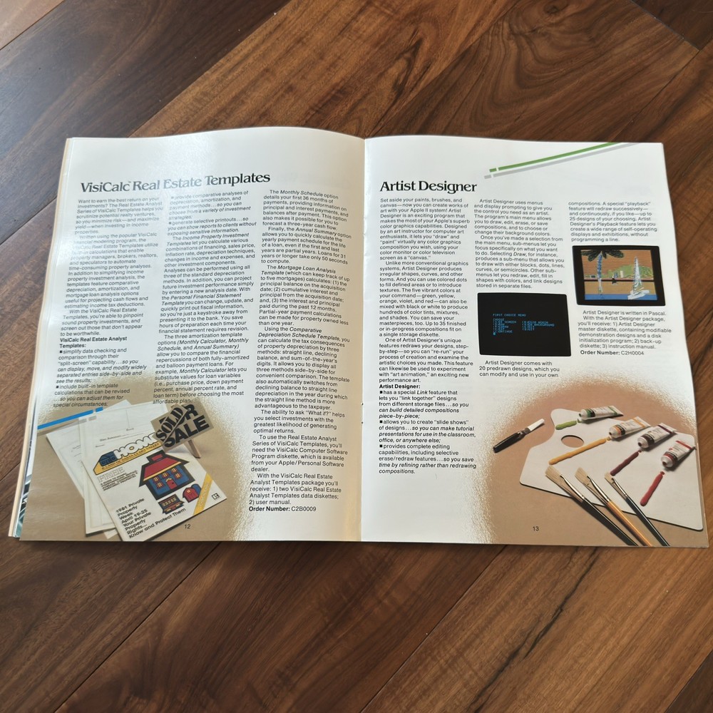 Apple Spring 1981 Catalog Computer Software Technology Magazine Vintage Print