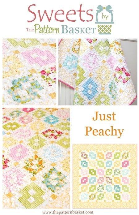Pattern Basket JUST PEACHY