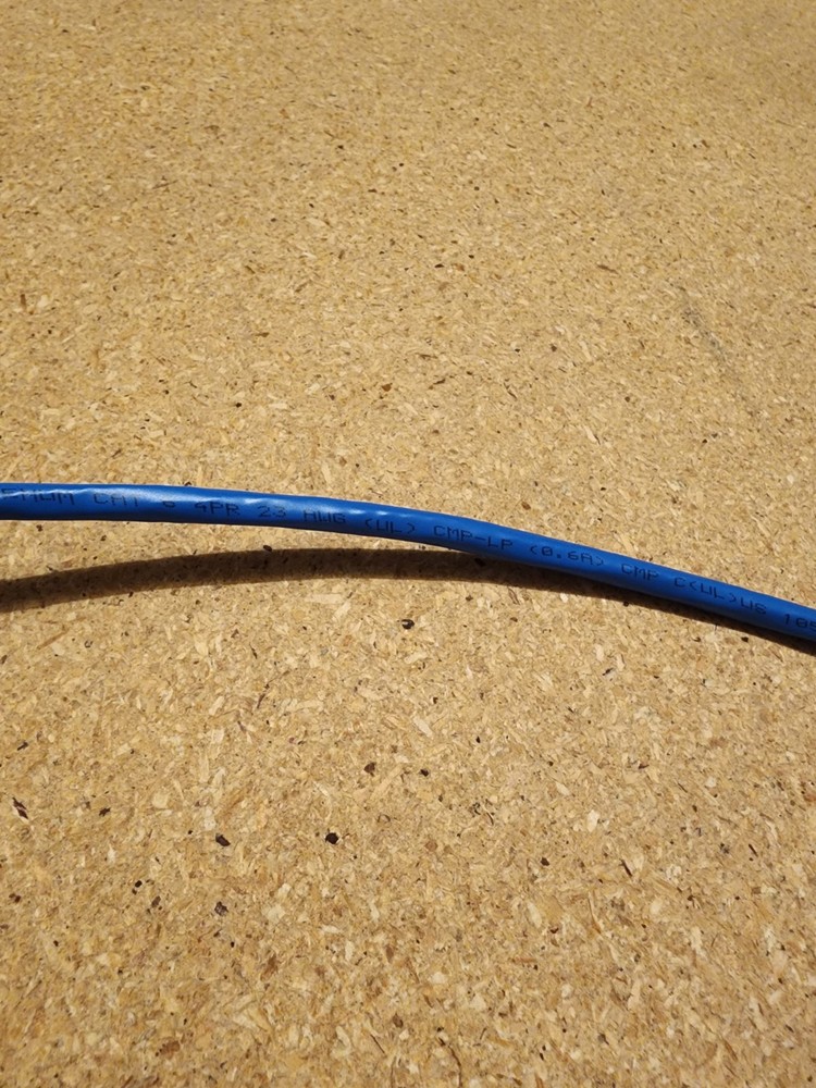General Cable GenSPEED 6000 Enhanced Cat 6 CMP-LP, Plenum, Blue, 734’ Remaining