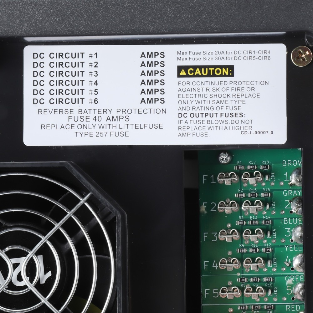 RV Converter Charger WF8735-P 30 Amp NEW 30 Amp 30 Amp Power WF-8735-AD Black