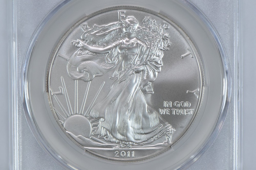2011 American Silver Eagle 25th Anniversary MS69 CAC CACg