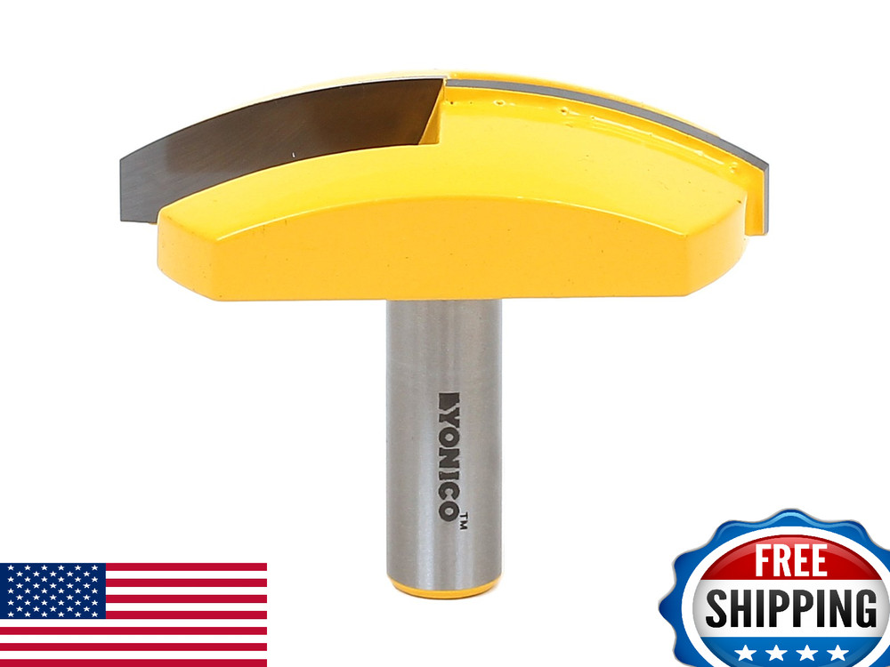 YONICO Router Bit Horizontal Crown 2.7" Radius 1/2" Shank 16172