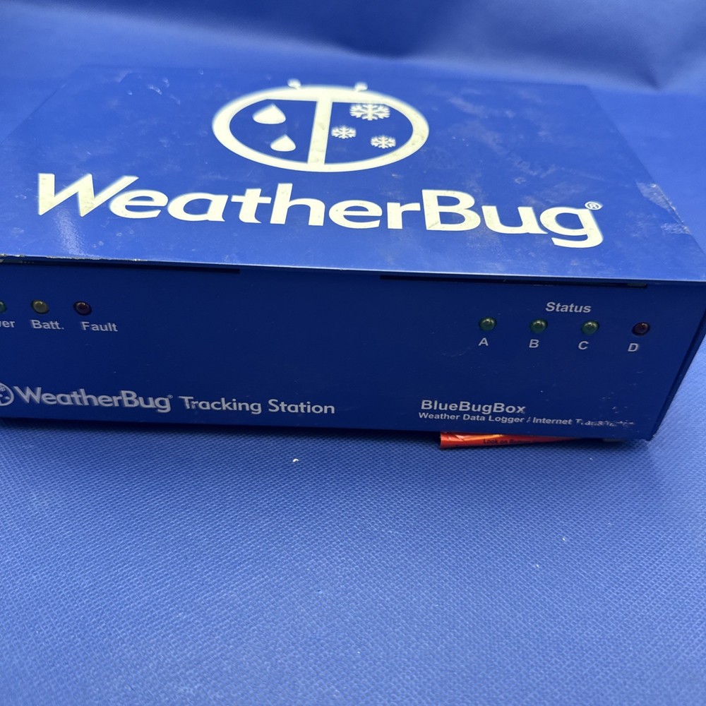 Weather Bug Tracking Station Blue Box Weather Data Logger / Internet Transmitter
